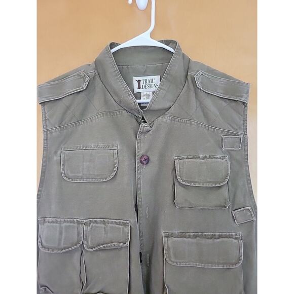 Trail Designs Vest Fishing Sport Hunting Photography Men’s L Vintage Green - Picture 3 of 5